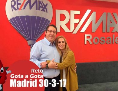 Reto gota a gota banco de sangre Madrid con Begoña Ballesteros de Mayoball y Angel Pinar