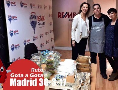 Reto gota a gota banco de sangre Madrid con Begoña Ballesteros de Mayoball y Angel Pinar